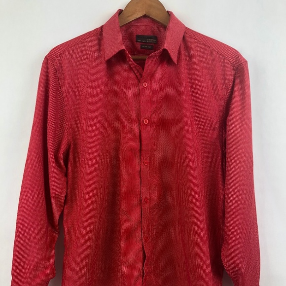 Black Label by Ruffini Slim Fit large 16/16.5 32/3 - Picture 1 of 8